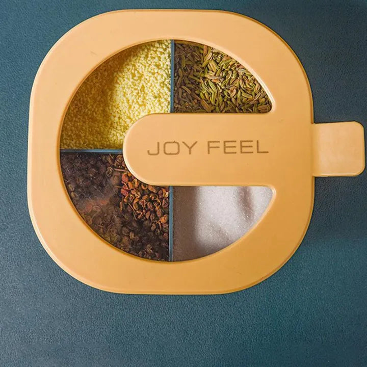 4-Grid Kitchen Seasoning Box