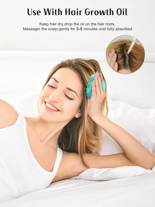 Silicone Scalp Massager Shampoo Brush