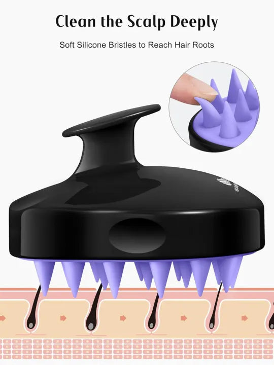 Silicone Scalp Massager Shampoo Brush