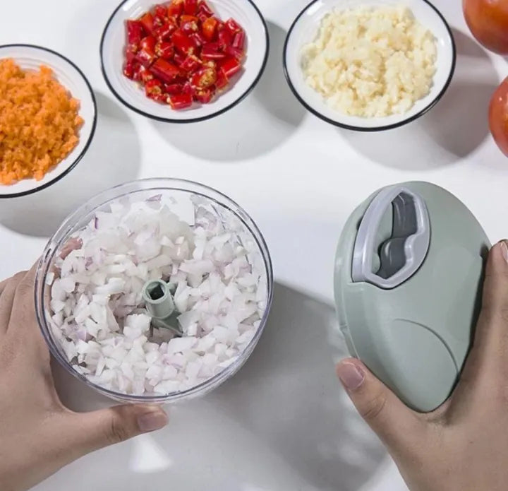 900ml Manual Food Chopper with 5 Blades