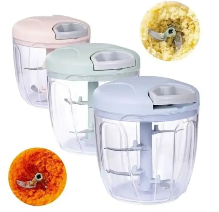 900ml Manual Food Chopper with 5 Blades