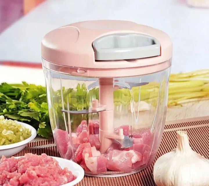 900ml Manual Food Chopper with 5 Blades