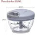 900ml Manual Food Chopper with 5 Blades