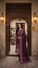 Kayseria Exclusive 3 Piece Lawn Suit – Printed Embroidery Shirt