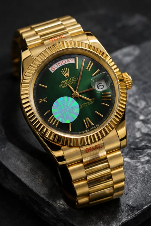 Rolex Day-Date 40 Green Dial Gold Watch