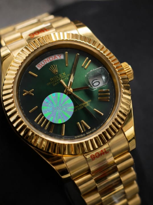 Rolex Day-Date 40 Green Dial Gold Watch